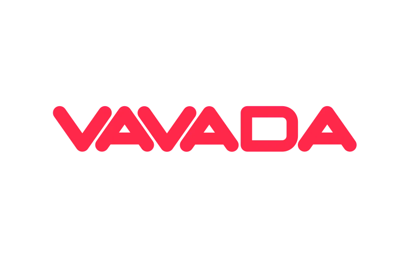 Source: https://magicclick.partners/en/vavada-logo . Original network PNG visually corroborated against official casino screenshot at https://vavadapart.com/en . No redraw. Vavada casino original red wordmark